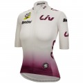 Dames Fietskleding Wit dames T-shirt Tour de France 2024 Dames Fietskleding Wit dames T-shirt Tour de France 2024