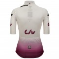 Dames Fietskleding Wit dames T-shirt Tour de France 2024 Dames Fietskleding Wit dames T-shirt Tour de France 2024