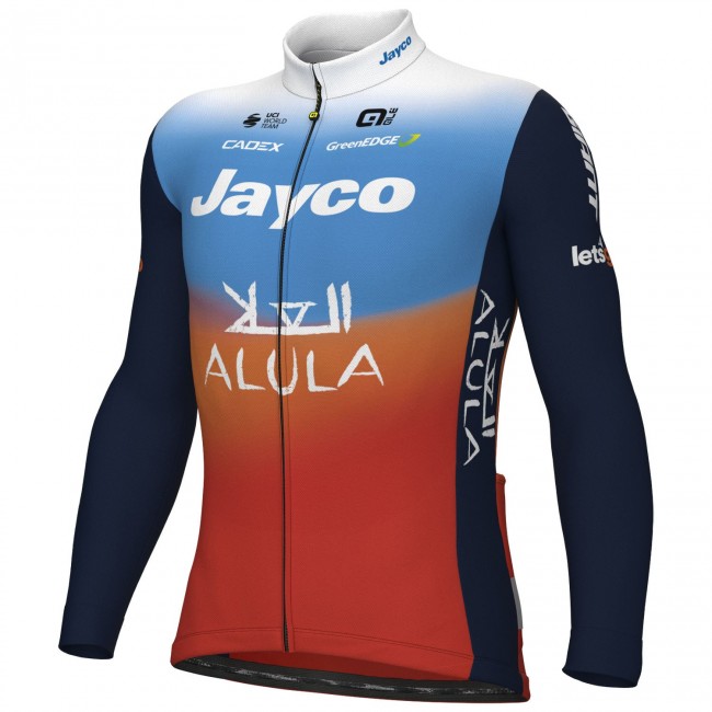 Heren Fietskleding Ale Team Jayco Alula 2024 shirt met lange mouwen Heren Fietskleding Ale Team Jayco Alula 2024 shirt met lange mouwen
