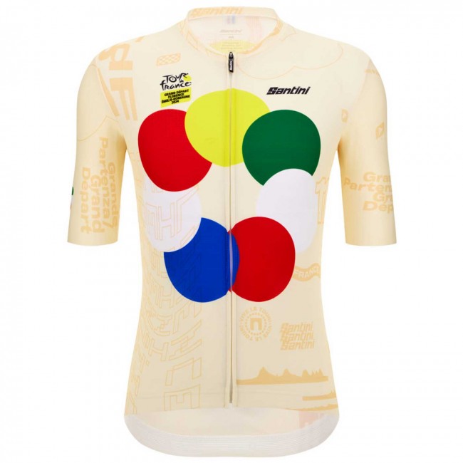 Heren Fietskleding Santini Tour de France 2024 trui - Grand Départ Heren Fietskleding Santini Tour de France 2024 trui - Grand Départ