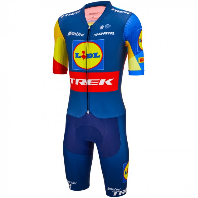 Heren Fietskleding Santini Lidl Trek 2024 Team Original Eendelig Pak Heren Fietskleding Santini Lidl Trek 2024 Team Original Eendelig Pak