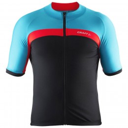 Heren Craft Velo wielershirt - Zwart, Rood, Blauw Heren Craft Velo wielershirt - Zwart, Rood, Blauw