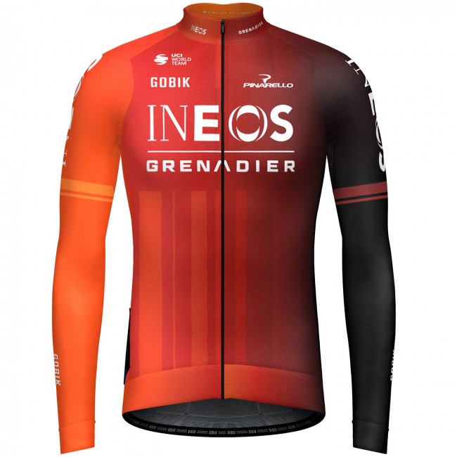 Heren Fietskleding Gobik Ineos Grenadiers 2024 Hyder-shirt met lange mouwen Heren Fietskleding Gobik Ineos Grenadiers 2024 Hyder-shirt met lange mouwen