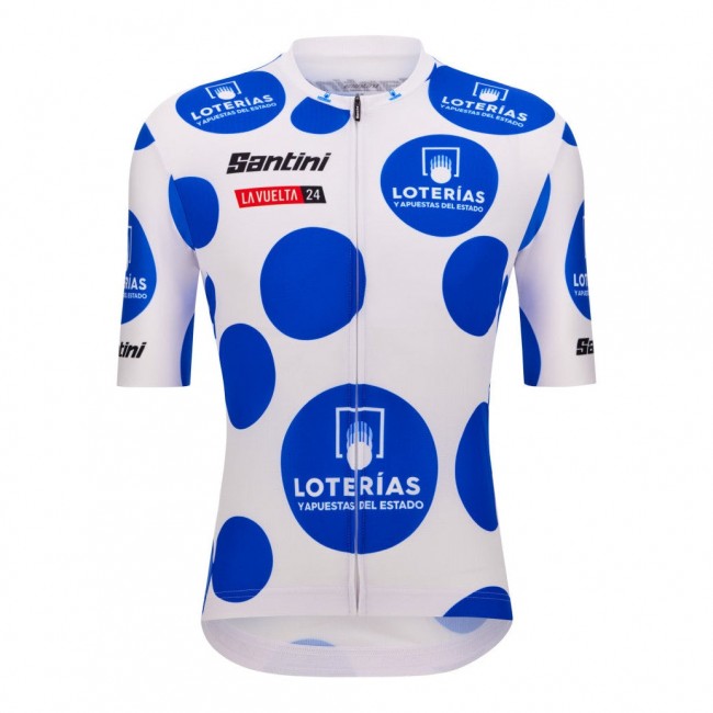 Heren Fietskleding Vuelta España Pois-shirt 2024 Heren Fietskleding Vuelta España Pois-shirt 2024