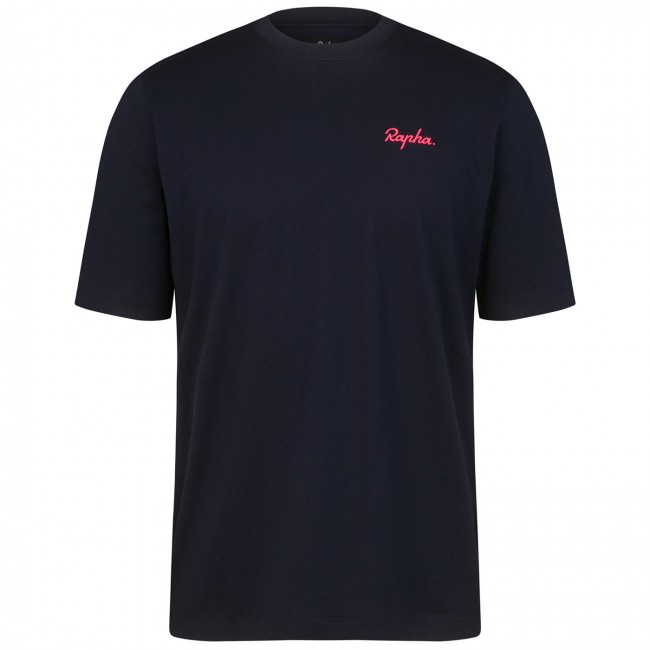 Heren Fietskleding T-shirt Rapha Logo - Blauw Heren Fietskleding T-shirt Rapha Logo - Blauw