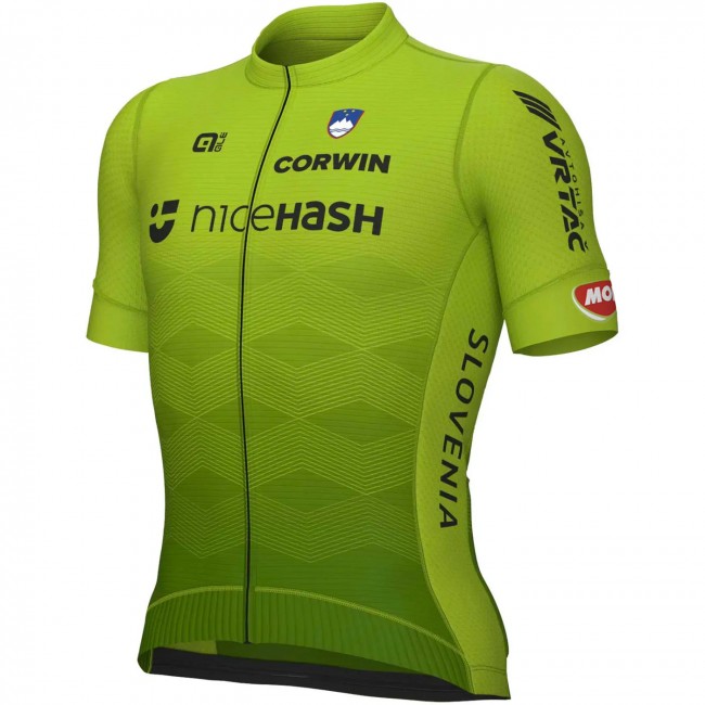Heren Fietskleding, Slovenië nationaal 2024 Ale bibshort met lange mouwen Heren Fietskleding, Slovenië nationaal 2024 Ale bibshort met lange mouwen