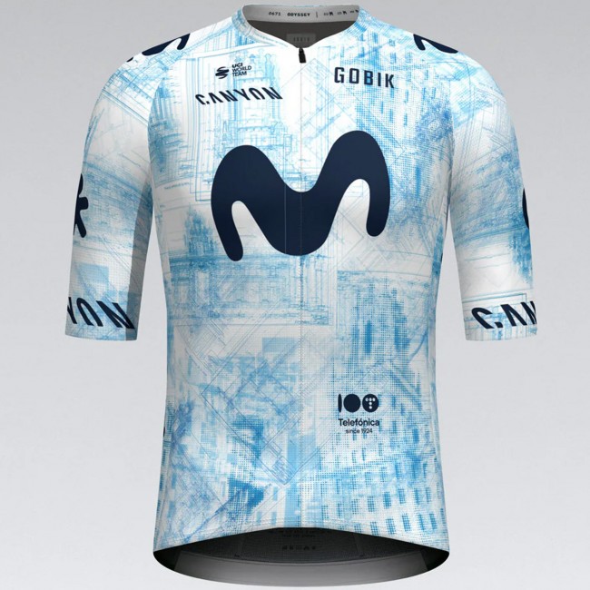 Heren Fietskleding Team Movistar 2024 Infinity La Vuelta-shirt Heren Fietskleding Team Movistar 2024 Infinity La Vuelta-shirt