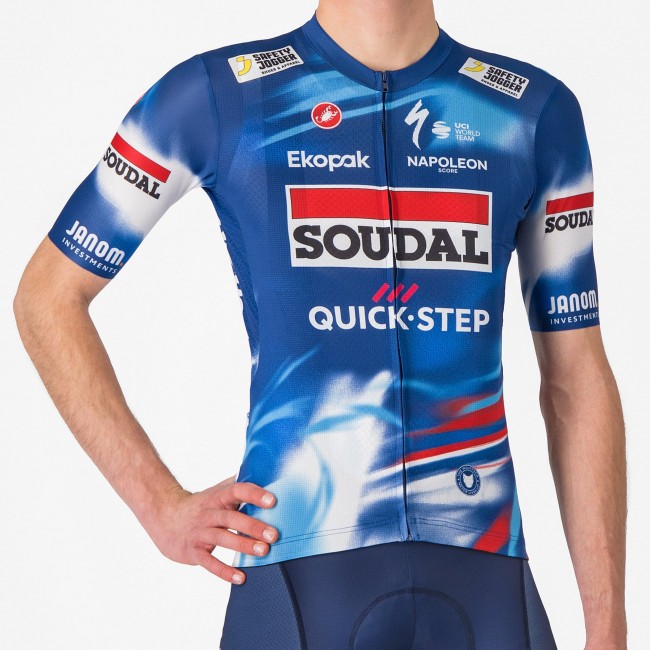 Heren Fietskleding Castelli Soudal Quick-Step 2025 Competizione 3 Shirt Heren Fietskleding Castelli Soudal Quick-Step 2025 Competizione 3 Shirt