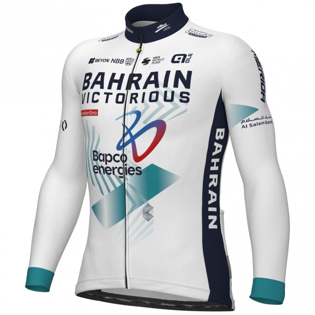Heren Fietskleding Ale Bahrain Victorious 2025 shirt met lange mouwen Heren Fietskleding Ale Bahrain Victorious 2025 shirt met lange mouwen
