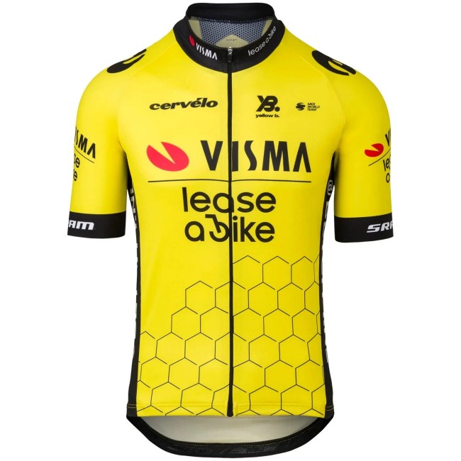 Heren Team Visma Lease a Bike 2025 Premium Shirt Heren Team Visma Lease a Bike 2025 Premium Shirt