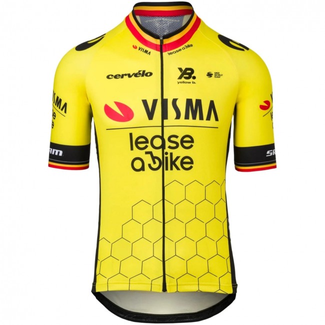 Heren Fietskleding Team Visma Lease a Bike 2025 shirt - Wout Van Aert Heren Fietskleding Team Visma Lease a Bike 2025 shirt - Wout Van Aert