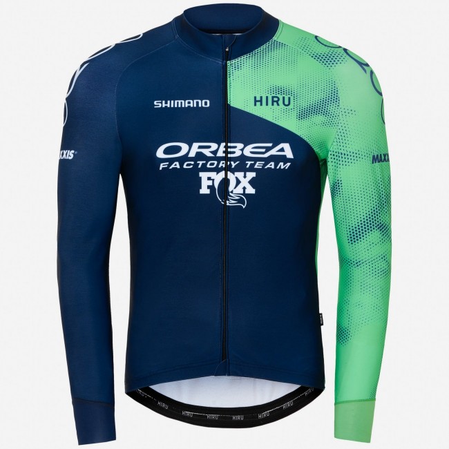Heren Fietskleding Hiru Orbea Factory Team 2025 Core trui met lange mouwen Heren Fietskleding Hiru Orbea Factory Team 2025 Core trui met lange mouwen