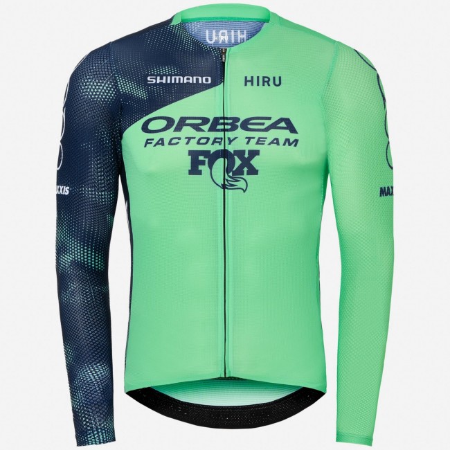 Heren Fietskleding Hiru Orbea Factory Team 2025 Lab Aero trui met lange mouwen Heren Fietskleding Hiru Orbea Factory Team 2025 Lab Aero trui met lange mouwen