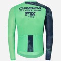 Heren Fietskleding Hiru Orbea Factory Team 2025 Lab Aero trui met lange mouwen Heren Fietskleding Hiru Orbea Factory Team 2025 Lab Aero trui met lange mouwen