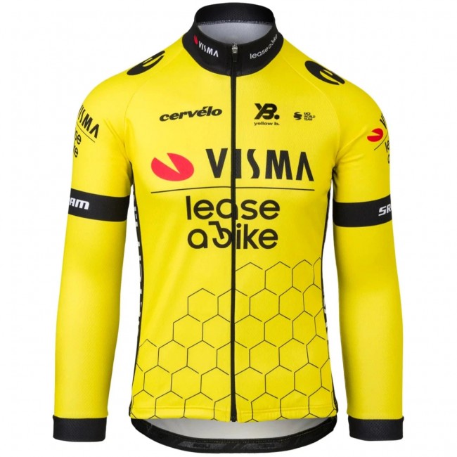 Heren Team Visma Lease a Bike 2025 shirt met lange mouwen Heren Team Visma Lease a Bike 2025 shirt met lange mouwen