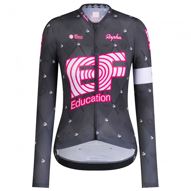 Dames Fietskleding Rapha EF Education EasyPost damesshirt met lange mouwen 2025 Dames Fietskleding Rapha EF Education EasyPost damesshirt met lange mouwen 2025