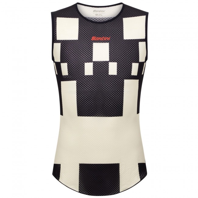 Heren Fietskleding Santini Paris Roubaix 2025 Mouwloos Ondershirt Heren Fietskleding Santini Paris Roubaix 2025 Mouwloos Ondershirt
