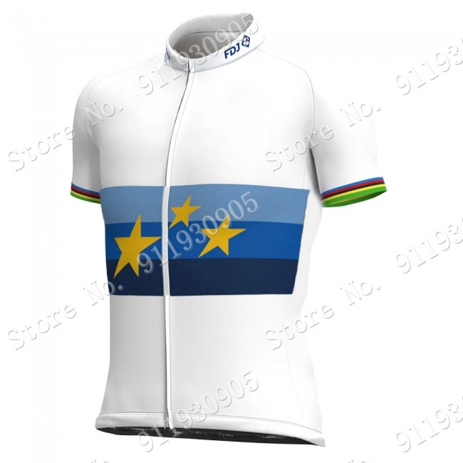 FDJ Pro Team European Champion 2021 Wielerkleding Fietsshirt Korte Mouw 2021072862 FDJ Pro Team European Champion 2021 Wielerkleding Fietsshirt Korte Mouw 2021072862