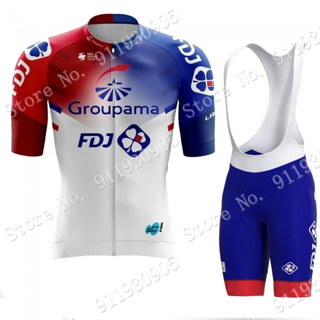 FDJ Pro Team 2021 Fietskleding Fietsshirt Korte Mouw+Korte Fietsbroeken Bib 2021072836 FDJ Pro Team 2021 Fietskleding Fietsshirt Korte Mouw+Korte Fietsbroeken Bib 2021072836