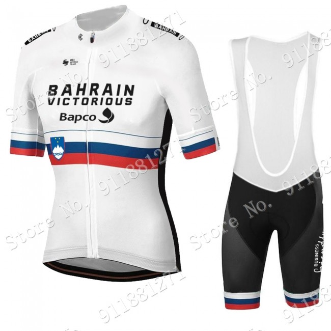 White Slovenia Tour De France Bahrain Victorious 2021 Fietskleding Fietsshirt Korte Mouw+Korte Fietsbroeken Bib 2021081553 White Slovenia Tour De France Bahrain Victorious 2021 Fietskleding Fietsshirt Korte Mouw+Korte Fietsbroeken Bib 2021081553