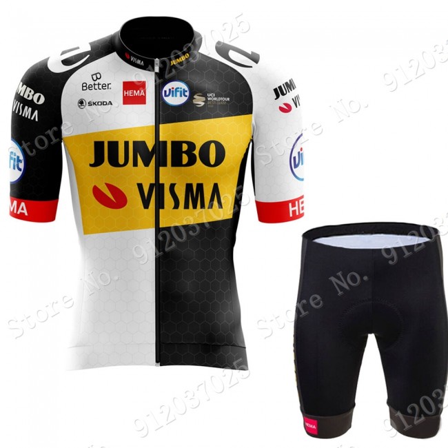 New Style Jumbo Visma 2021 Team Fietskleding Fietsshirt Korte Mouw+Korte Fietsbroeken Bib 2021062666 New Style Jumbo Visma 2021 Team Fietskleding Fietsshirt Korte Mouw+Korte Fietsbroeken Bib 2021062666