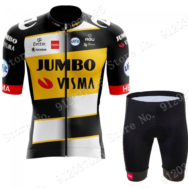 New Style Jumbo Visma 2021 Team Fietskleding Fietsshirt Korte Mouw+Korte Fietsbroeken Bib 2021062669 New Style Jumbo Visma 2021 Team Fietskleding Fietsshirt Korte Mouw+Korte Fietsbroeken Bib 2021062669