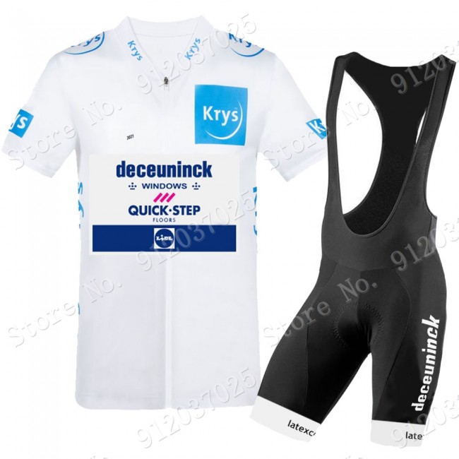 White Deceuninck quick step Tour De France 2021 Team Fietskleding Fietsshirt Korte Mouw+Korte Fietsbroeken Bib 2021062774 White Deceuninck quick step Tour De France 2021 Team Fietskleding Fietsshirt Korte Mouw+Korte Fietsbroeken Bib 2021062774