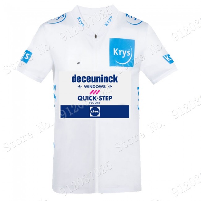 White Deceuninck quick step Tour De France 2021 Team Wielerkleding Fietsshirt Korte Mouw 2021062772 White Deceuninck quick step Tour De France 2021 Team Wielerkleding Fietsshirt Korte Mouw 2021062772