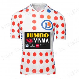 Polka Dot Jumbo Visma Tour De France 2021 Team Wielerkleding Fietsshirt Korte Mouw 2021062732 Polka Dot Jumbo Visma Tour De France 2021 Team Wielerkleding Fietsshirt Korte Mouw 2021062732