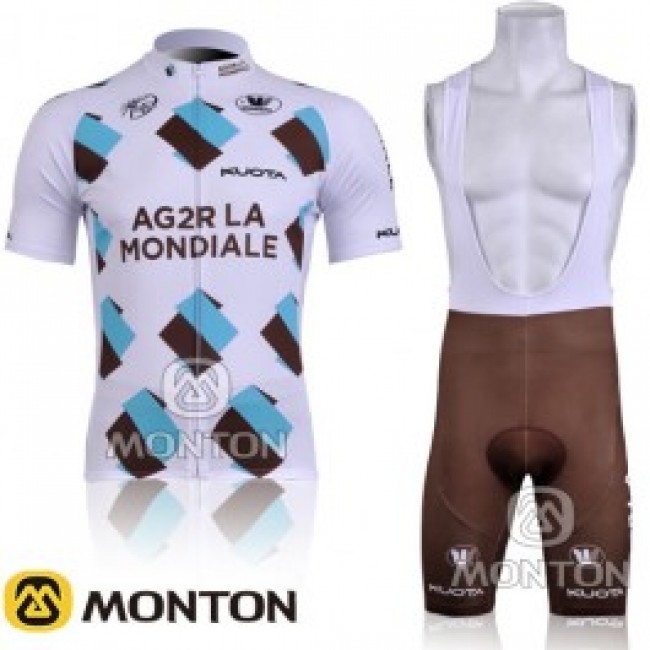 Ag2r La Mondiale Fietsshirt Korte mouw Korte fietsbroeken Bib met zeem Kits 1 Ag2r La Mondiale Fietsshirt Korte mouw Korte fietsbroeken Bib met zeem Kits 1