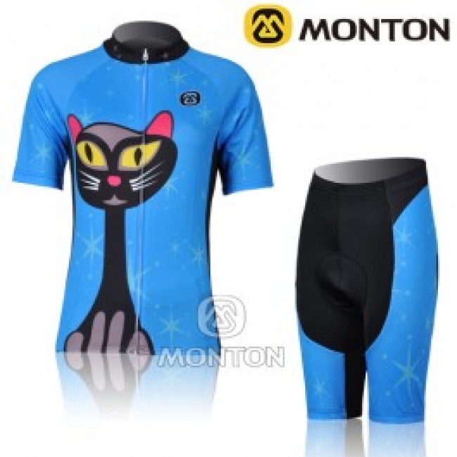 2011 Monton Blue Cat vrouw Fietspakken Fietsshirt Korte+Korte fietsbroeken zeem 3452 2011 Monton Blue Cat vrouw Fietspakken Fietsshirt Korte+Korte fietsbroeken zeem 3452