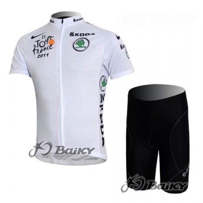 Tour de France 2011 Fietspakken Fietsshirt Korte+Korte fietsbroeken zeem Witte trui 4153 Tour de France 2011 Fietspakken Fietsshirt Korte+Korte fietsbroeken zeem Witte trui 4153