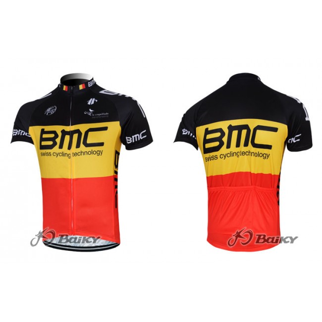 2012 BMC Racing Fietsshirt Korte mouw rood geel 3828 2012 BMC Racing Fietsshirt Korte mouw rood geel 3828