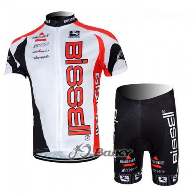 Bissell Fietspakken Fietsshirt Korte+Korte fietsbroeken zeem wit zwart 4046 Bissell Fietspakken Fietsshirt Korte+Korte fietsbroeken zeem wit zwart 4046