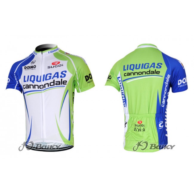 2012 Liquigas Cannondale Fietsshirt Korte mouw groen wit 3852 2012 Liquigas Cannondale Fietsshirt Korte mouw groen wit 3852