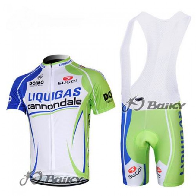 Liquigas Cannondale Fietsshirt Korte mouw+Korte fietsbroeken Bib met zeem Kitsgroen wit 4263 Liquigas Cannondale Fietsshirt Korte mouw+Korte fietsbroeken Bib met zeem Kitsgroen wit 4263