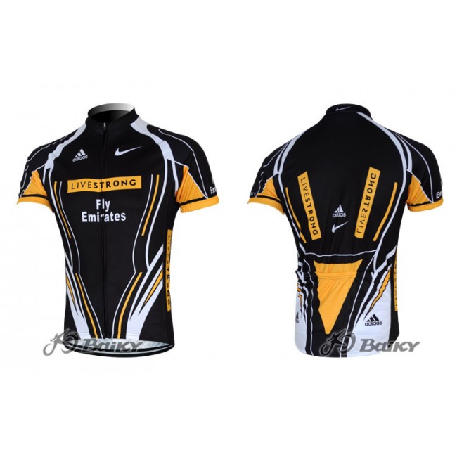 2012 Livestrong Fly Emirates Fietsshirt Korte mouwzwart geel 3839 2012 Livestrong Fly Emirates Fietsshirt Korte mouwzwart geel 3839