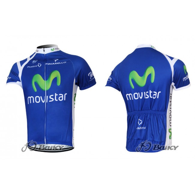 2012 Movistar Fietsshirt Korte mouw blauw 3856 2012 Movistar Fietsshirt Korte mouw blauw 3856