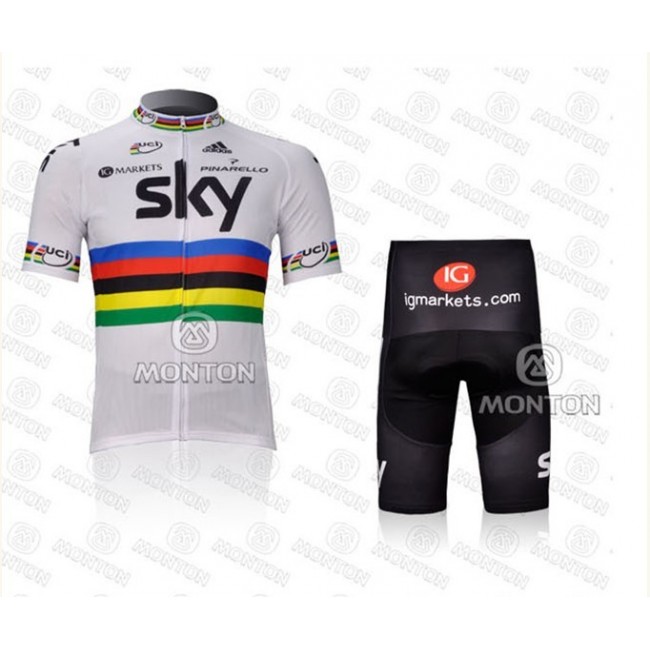 2012 SKY UCI Team Fietskleding Fietsshirt Korte Mouwen+Fietsbroek Korte zeem 534 2012 SKY UCI Team Fietskleding Fietsshirt Korte Mouwen+Fietsbroek Korte zeem 534
