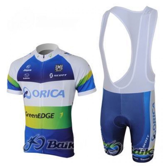 2013 Green Edge ORICA Fietspakken Fietsshirt Korte+Korte koersbroeken Bib blauw 643 2013 Green Edge ORICA Fietspakken Fietsshirt Korte+Korte koersbroeken Bib blauw 643