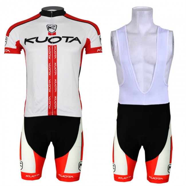 2013 KUOTA Fietspakken Fietsshirt Korte+Korte koersbroeken Bib wit rood 647 2013 KUOTA Fietspakken Fietsshirt Korte+Korte koersbroeken Bib wit rood 647