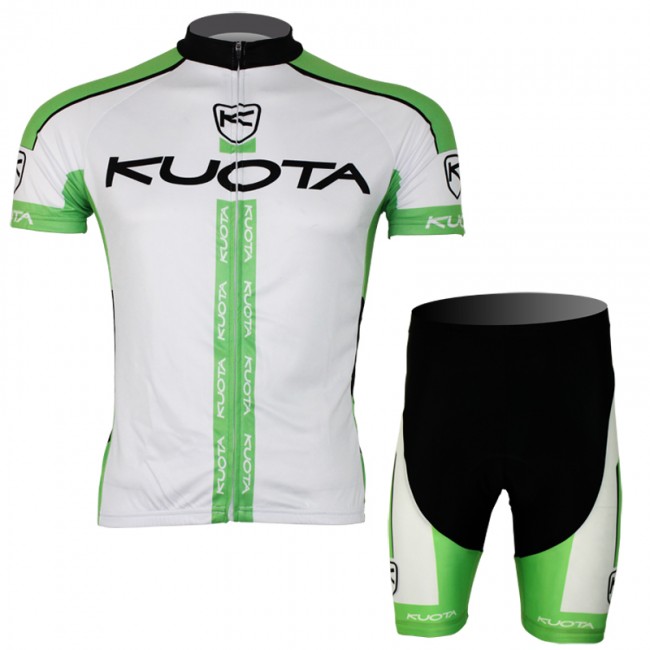 2013 KUOTA Fietsshirt Korte mouw+Korte fietsbroeken met zeem Kits wit groen 648 2013 KUOTA Fietsshirt Korte mouw+Korte fietsbroeken met zeem Kits wit groen 648