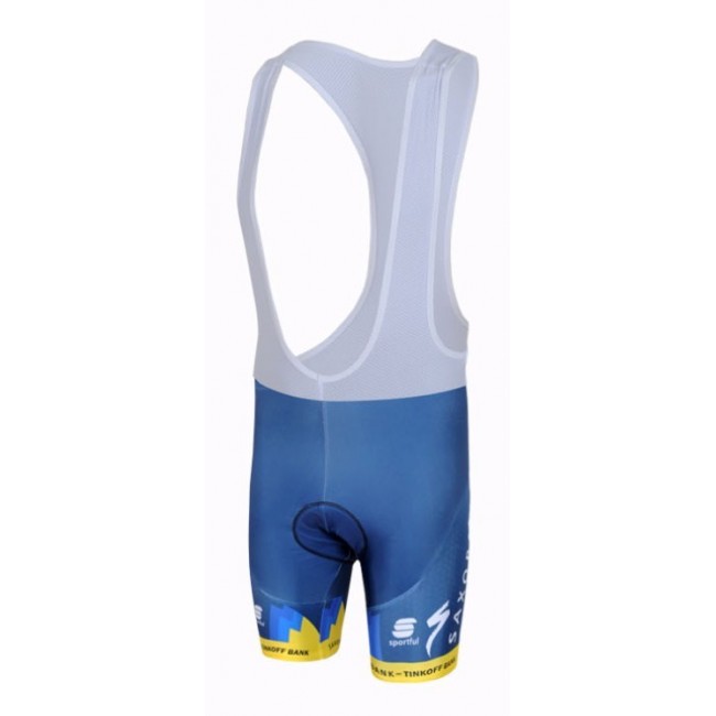 2013 Saxo Bank Tinkoff Pro Team Korte fietsbroeken Bib met zeem blauw geel 724 2013 Saxo Bank Tinkoff Pro Team Korte fietsbroeken Bib met zeem blauw geel 724
