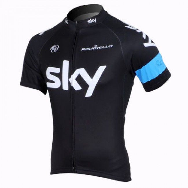 2013 Team Sky Fietsshirt Korte mouw zwart blauw 3824 2013 Team Sky Fietsshirt Korte mouw zwart blauw 3824
