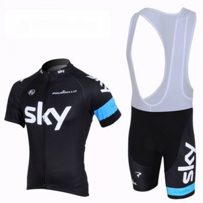 2013 Team Sky Fietspakken Fietsshirt Korte+Korte koersbroeken Bib zwart blauw 789 2013 Team Sky Fietspakken Fietsshirt Korte+Korte koersbroeken Bib zwart blauw 789