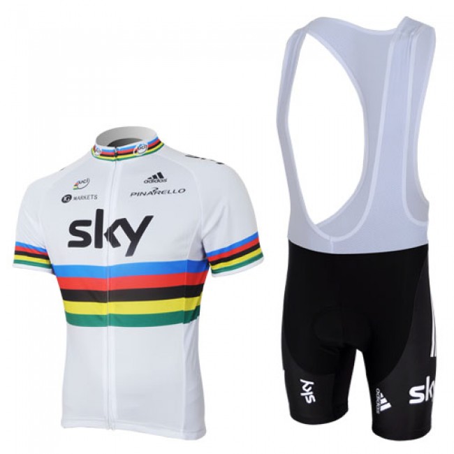 2013 Team Sky UCI Fietspakken Fietsshirt Korte+Korte koersbroeken Bib wit zwart 758 2013 Team Sky UCI Fietspakken Fietsshirt Korte+Korte koersbroeken Bib wit zwart 758