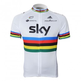 2013 Team Sky UCI Fietsshirt Korte mouw wit 768 2013 Team Sky UCI Fietsshirt Korte mouw wit 768