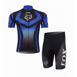 2014 Fox Racing Fietspakken Fietsshirt Korte+Korte fietsbroeken zeem blauw 3989