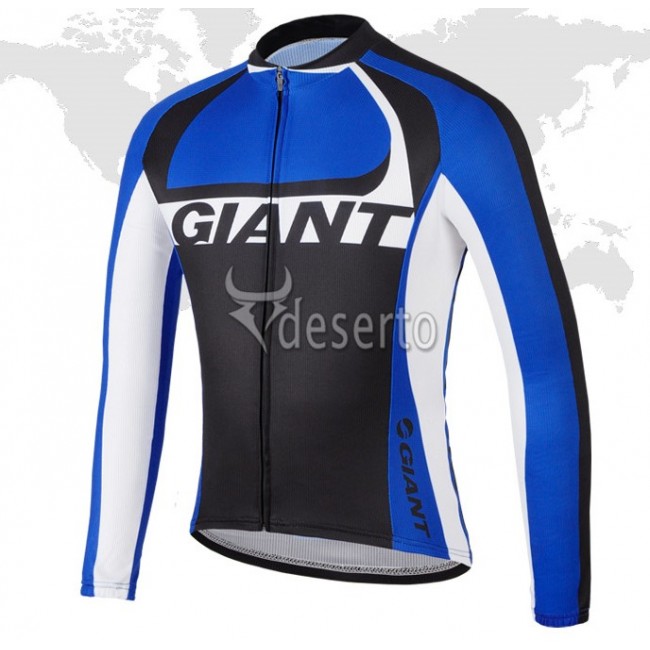 2014 Giant Fietsshirt lange mouw zwart blauw 1054 2014 Giant Fietsshirt lange mouw zwart blauw 1054