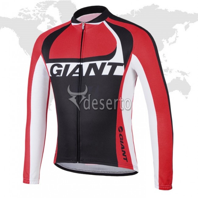 2014 Giant Fietsshirt lange mouw zwart rood 1055 2014 Giant Fietsshirt lange mouw zwart rood 1055